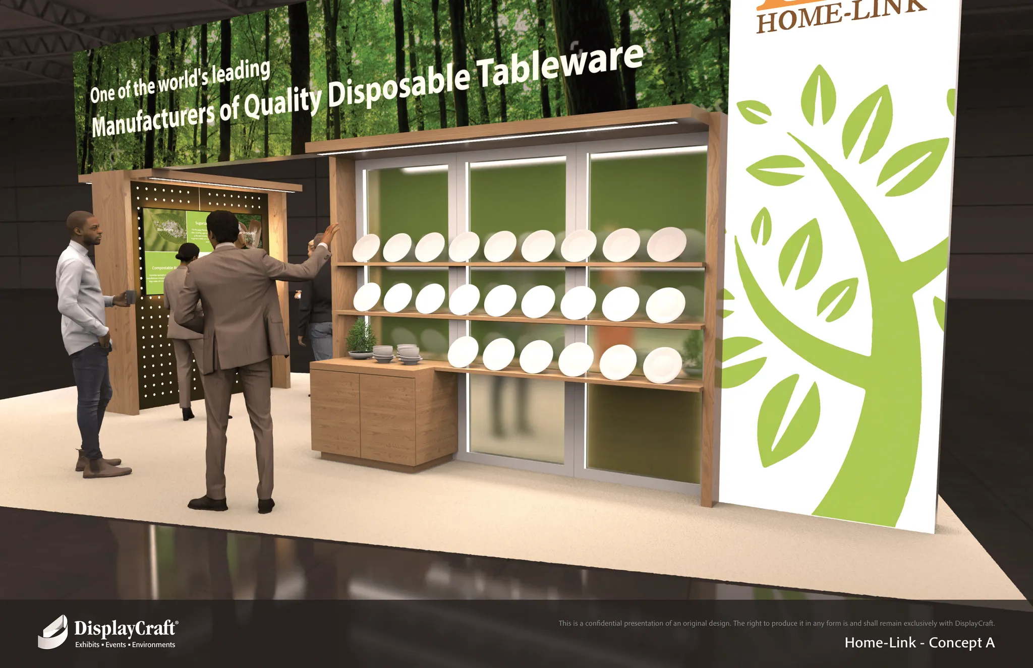 20x30 Île booth design by DisplayCraft